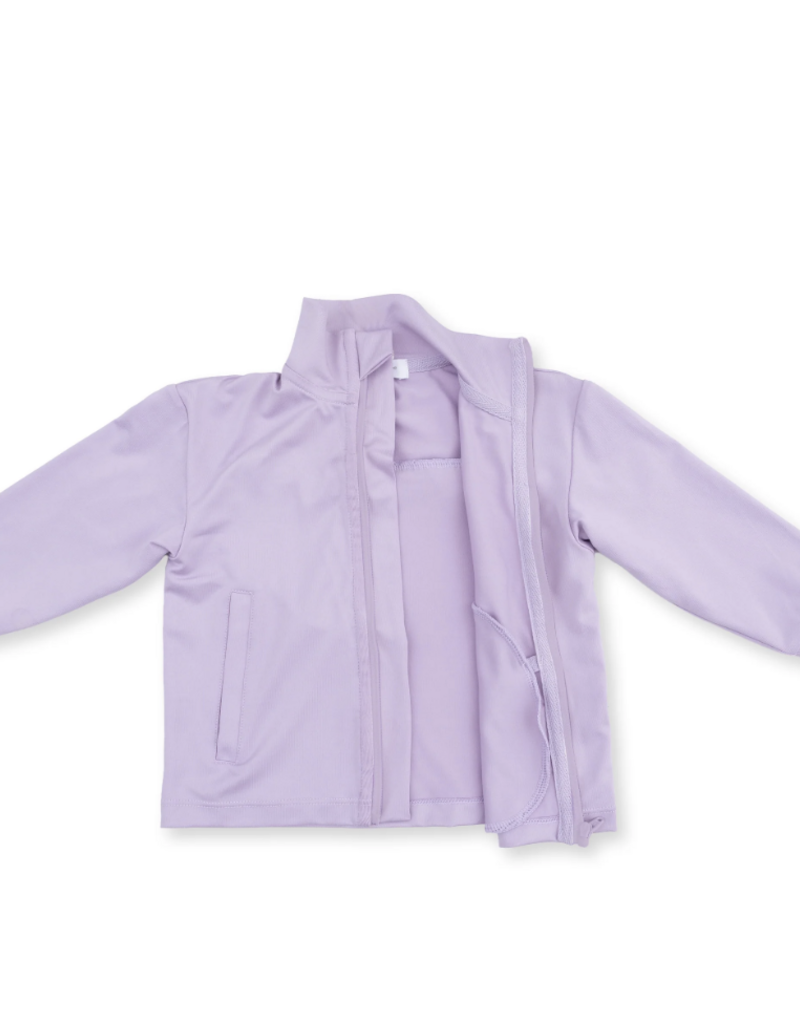 Angel Dear Tiny Tumblers Activewear Lilac Mock Neck Active Jacket