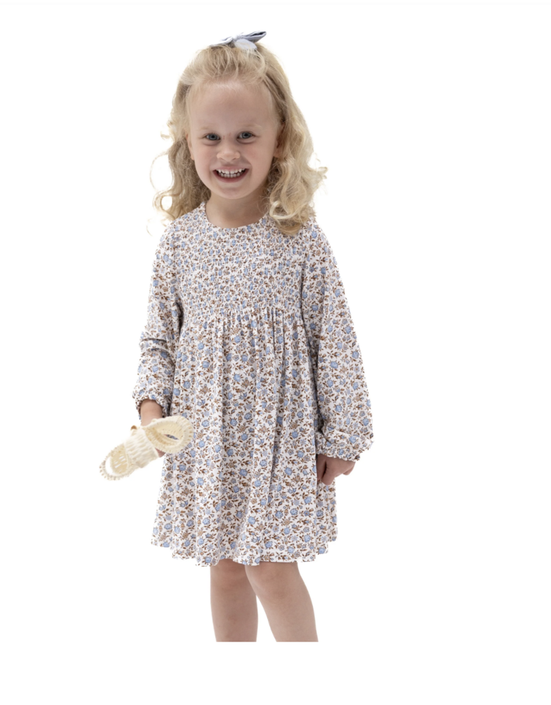 Angel Dear Hazel Floral Caitlyn Smocked Bodice Dress Bloomer