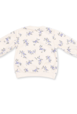 Angel Dear Sweet Hanna Floral Velour Sweatshirt/Wide Leg Pant