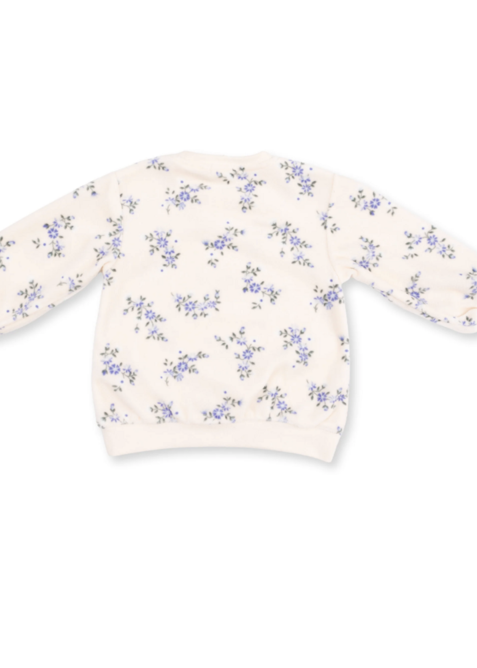 Angel Dear Sweet Hanna Floral Velour Sweatshirt/Wide Leg Pant