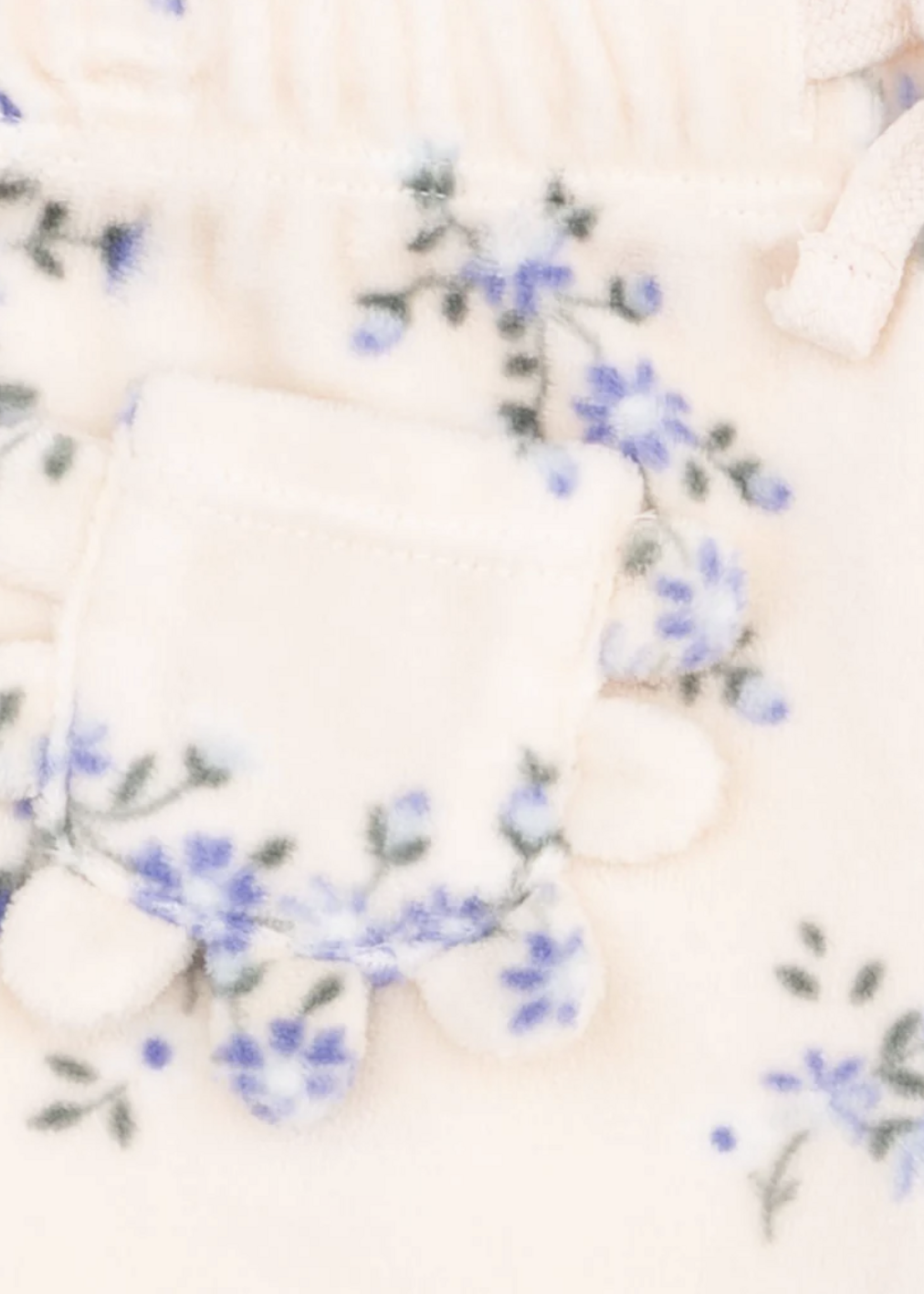 Angel Dear Sweet Hanna Floral Velour Sweatshirt/Wide Leg Pant