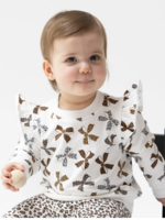 Angel Dear Leopard French Terry Ruffle Sweatshirt