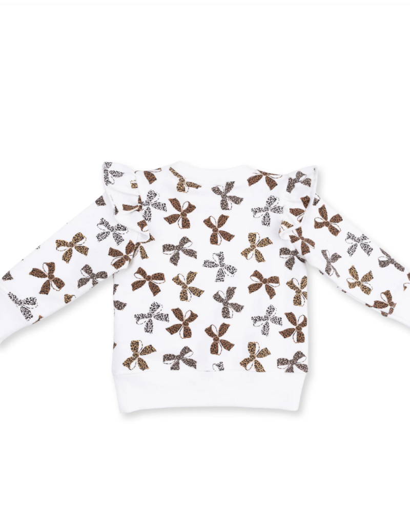 Angel Dear Leopard French Terry Ruffle Sweatshirt