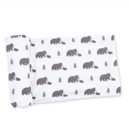 Angel Dear Black Bears Swaddle Blanket