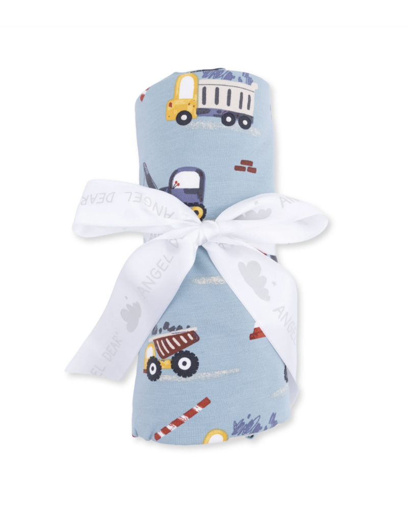 Angel Dear Crayon Construction Swaddle Blanket