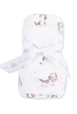 Angel Dear Explorer Puppy Pink Swaddle Blanket