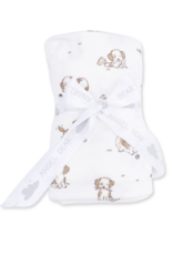 Angel Dear Explorer Puppy Blue Swaddle Blanket