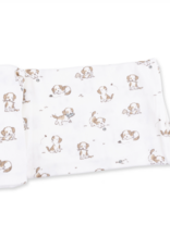 Angel Dear Explorer Puppy Blue Swaddle Blanket