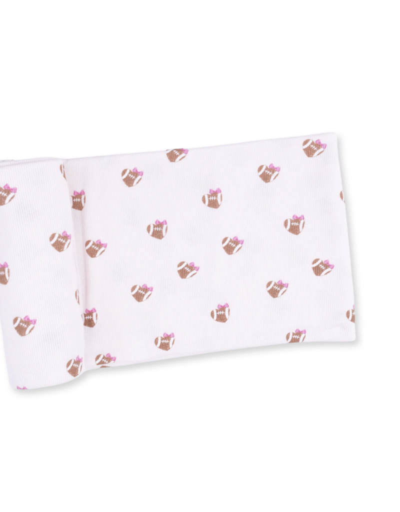 Angel Dear Mini Football Hearts Swaddle Blanket
