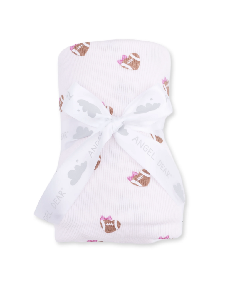 Angel Dear Mini Football Hearts Swaddle Blanket