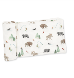 Angel Dear Northern Woodland Animals Swaddle Blanket