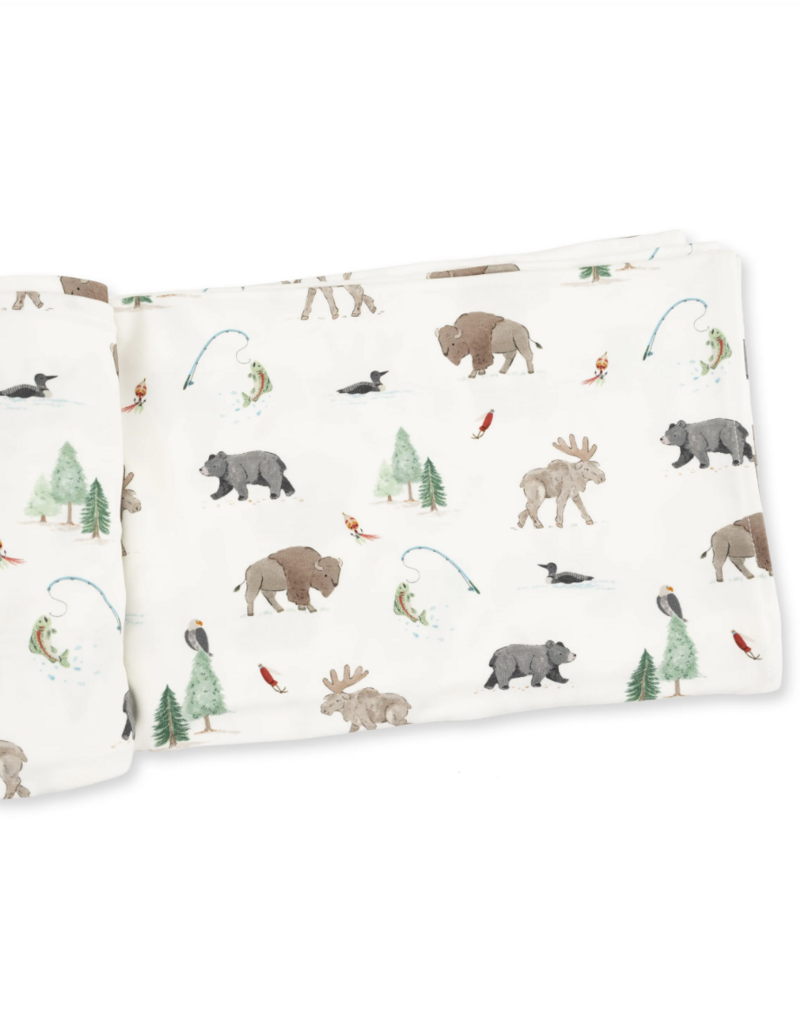 Angel Dear Northern Woodland Animals Swaddle Blanket
