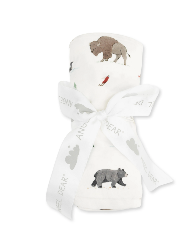 Angel Dear Northern Woodland Animals Swaddle Blanket