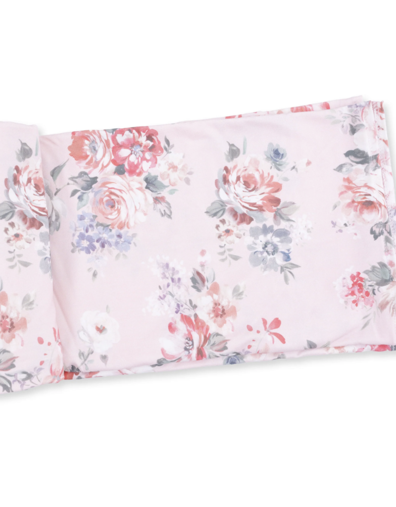Angel Dear Painterly Rose Bouquets Swaddle Blanket