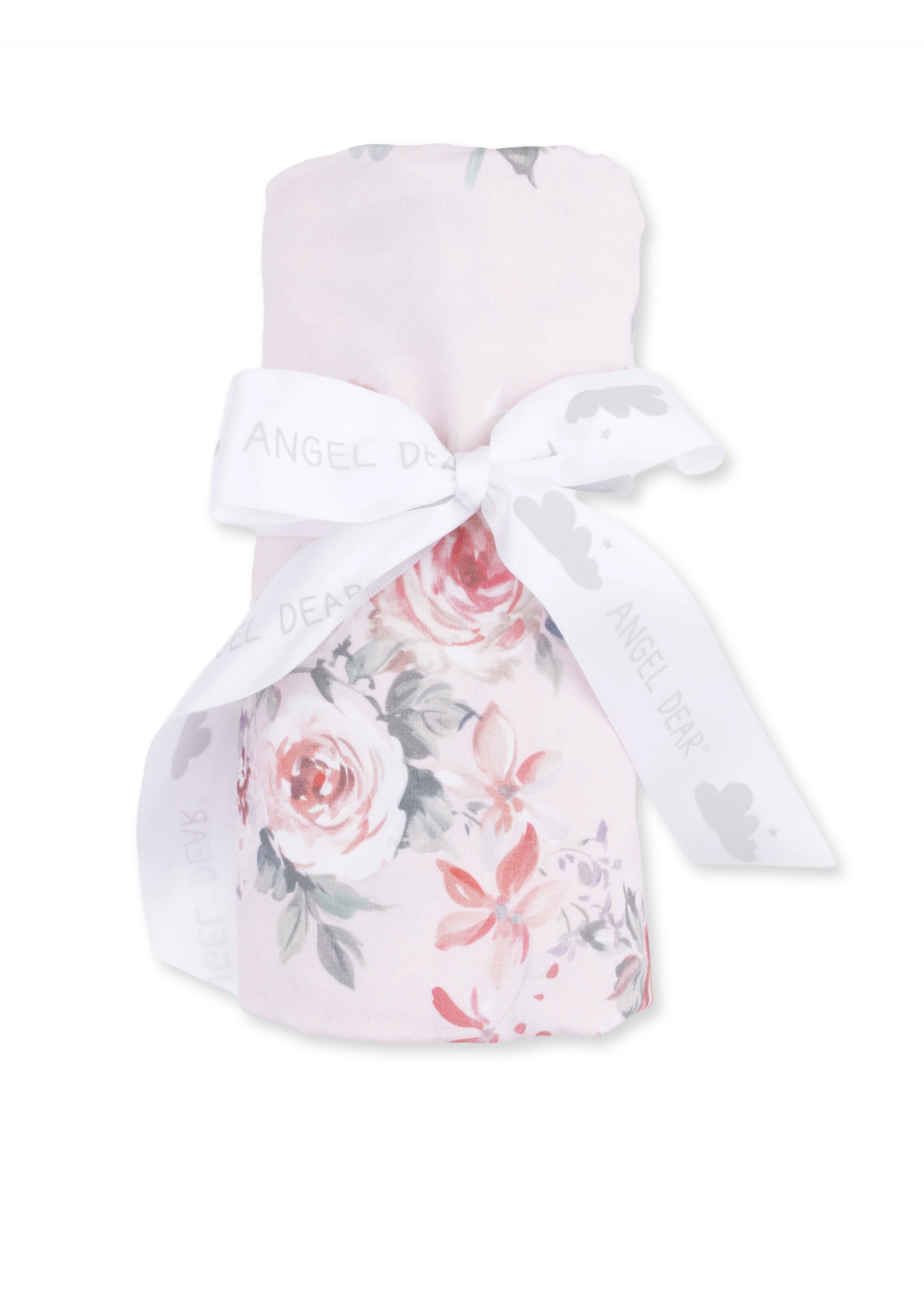 Angel Dear Painterly Rose Bouquets Swaddle Blanket