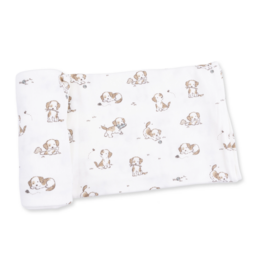 Angel Dear Puppy Snuggle Club Swaddle Blanket