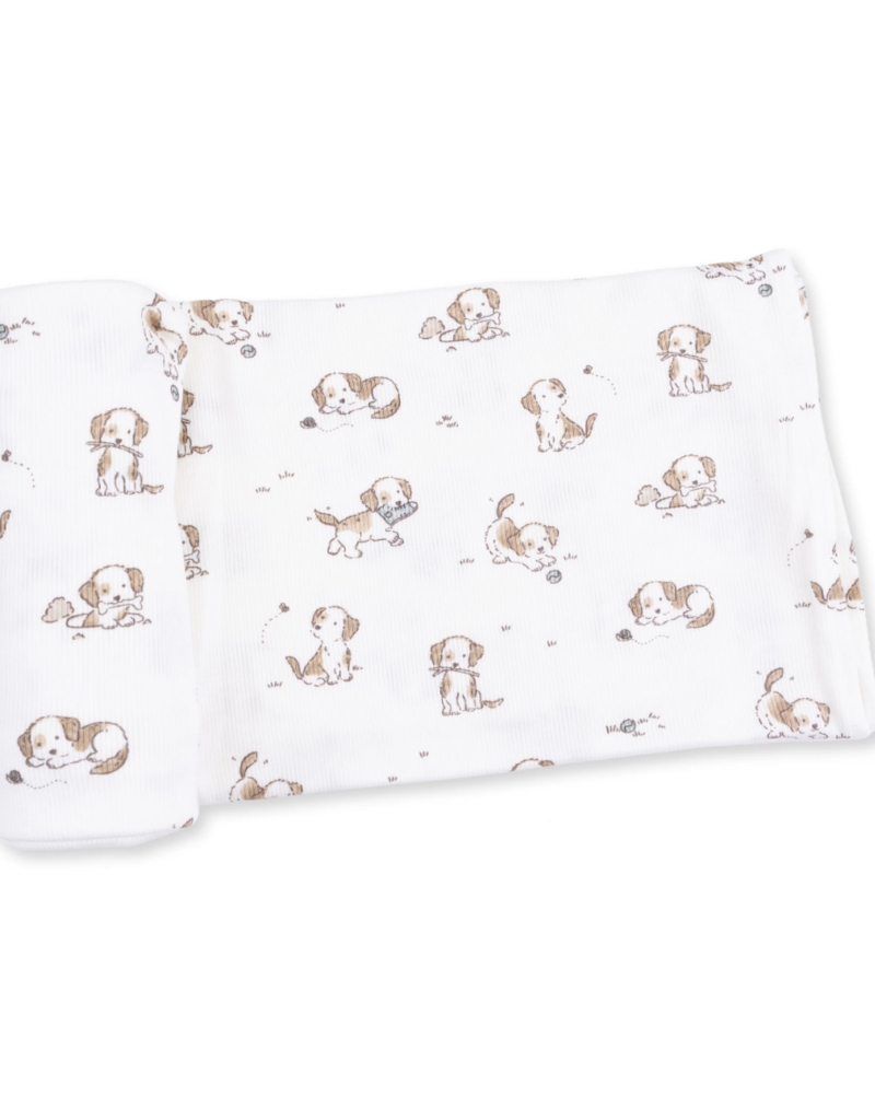Angel Dear Puppy Snuggle Club Swaddle Blanket