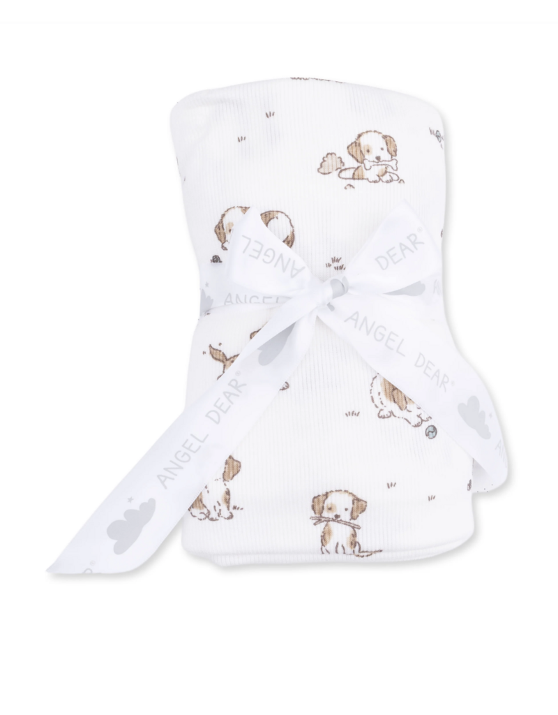 Angel Dear Puppy Snuggle Club Swaddle Blanket