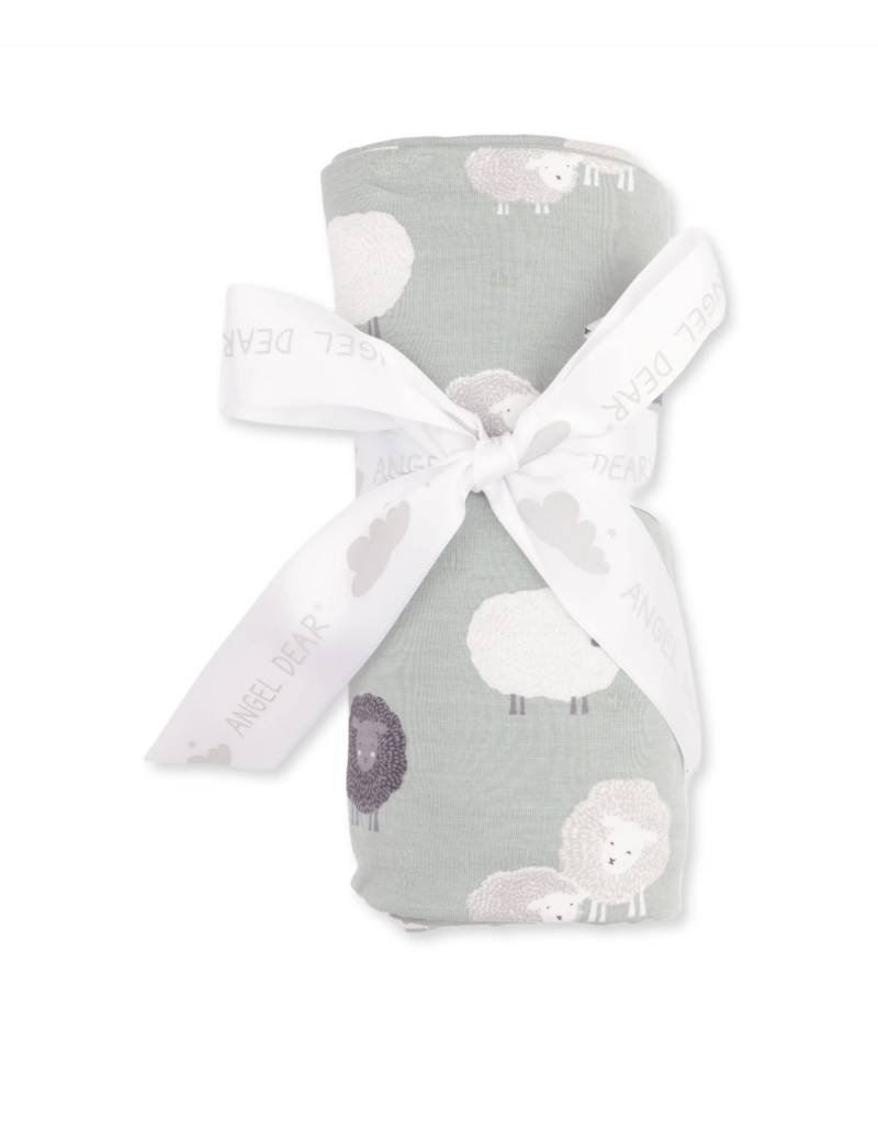 Angel Dear Black Sheep Swaddle Blanket