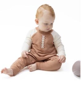 Angel Dear Football Laces Raglan Sweatshirt and Jogger Set