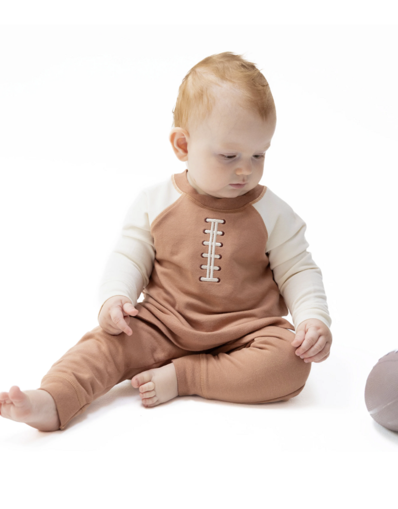 Angel Dear Football Laces Raglan Sweatshirt and Jogger Set