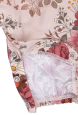 Angel Dear Sabrina Floral Ruffle Sleeve Snap Romper