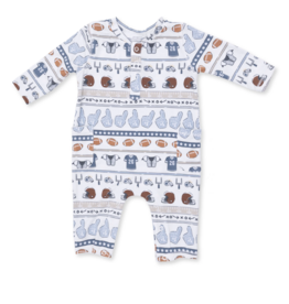Angel Dear Football Stripe Uni Romper