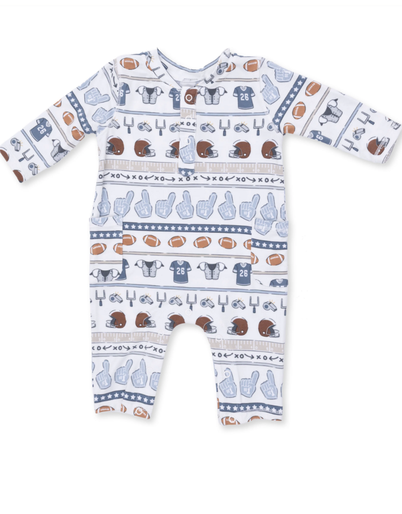 Angel Dear Football Stripe Uni Romper