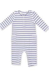 Angel Dear Vintage Stripe Blue Uni Romper