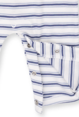 Angel Dear Vintage Stripe Blue Uni Romper