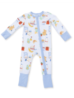 Angel Dear Breakfast Club Blue Convertible Romper