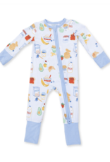Angel Dear Breakfast Club Blue Convertible Romper