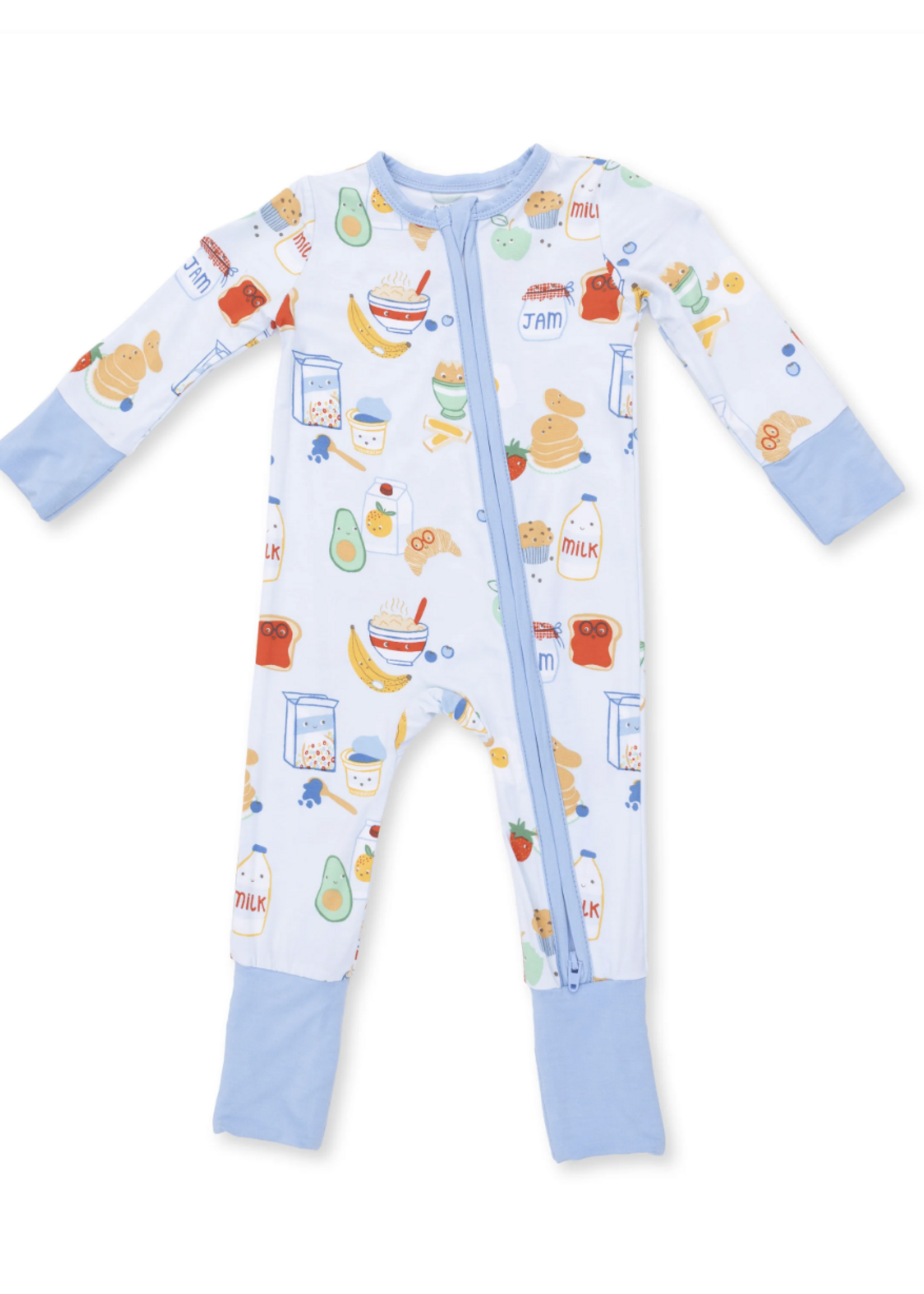 Angel Dear Breakfast Club Blue Convertible Romper