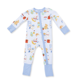 Angel Dear Breakfast Club Blue Convertible Romper