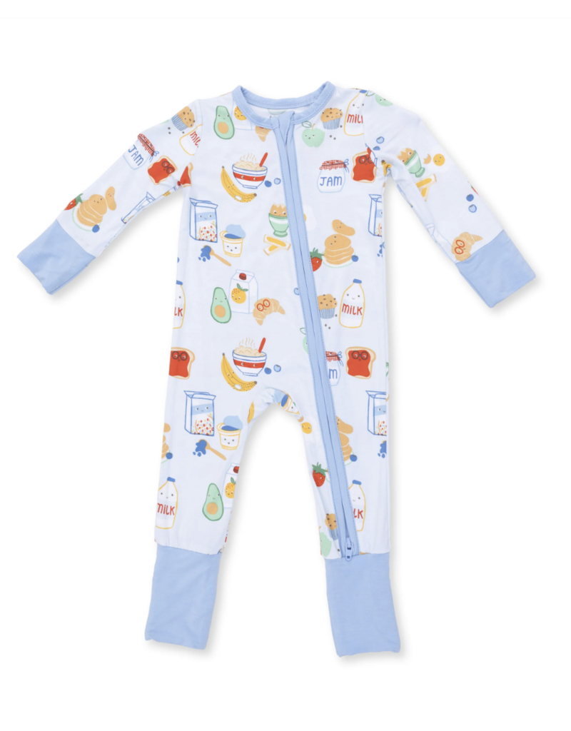 Angel Dear Breakfast Club Blue Convertible Romper