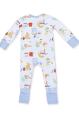 Angel Dear Breakfast Club Blue Convertible Romper