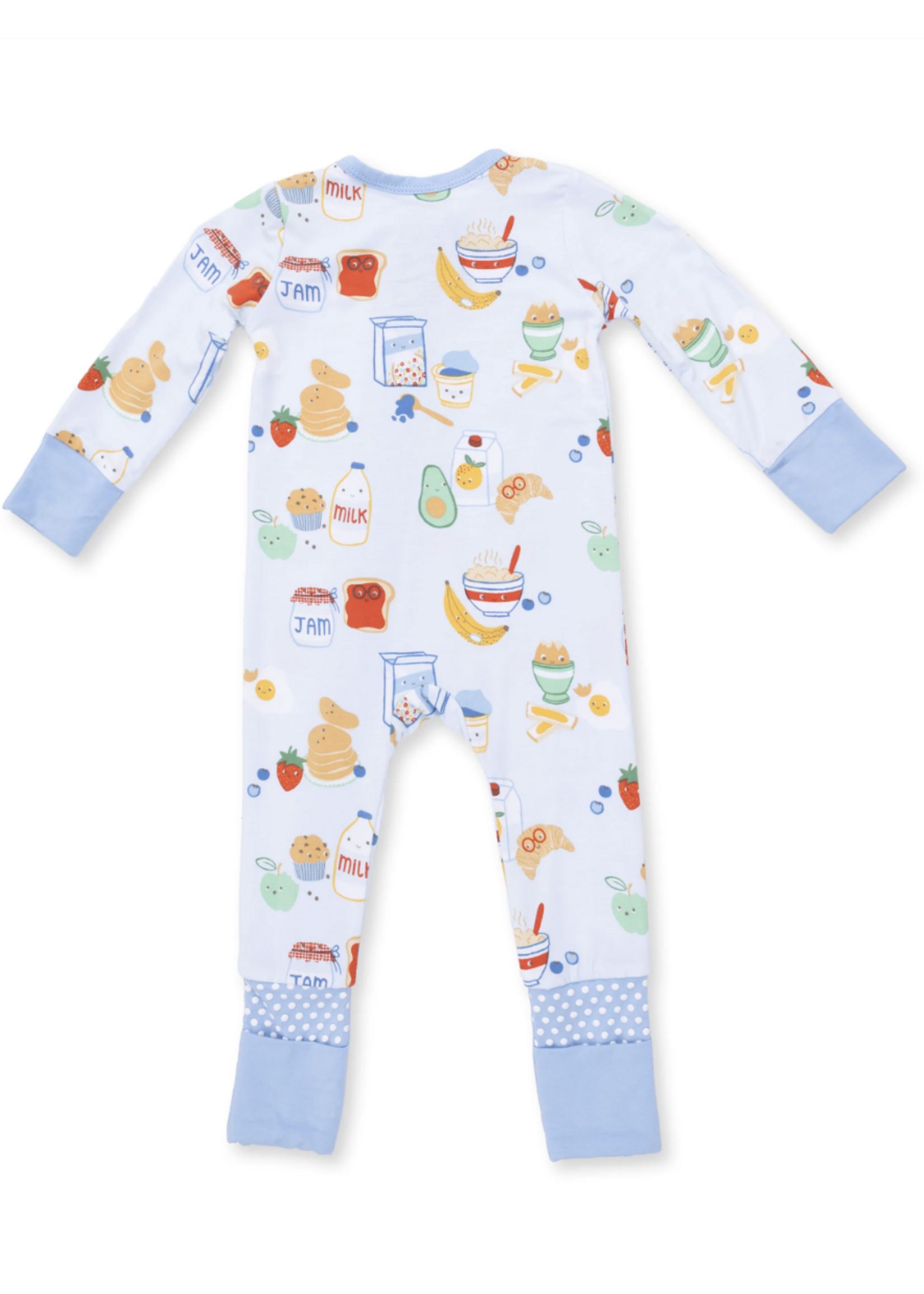 Angel Dear Breakfast Club Blue Convertible Romper