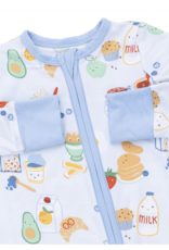 Angel Dear Breakfast Club Blue Convertible Romper