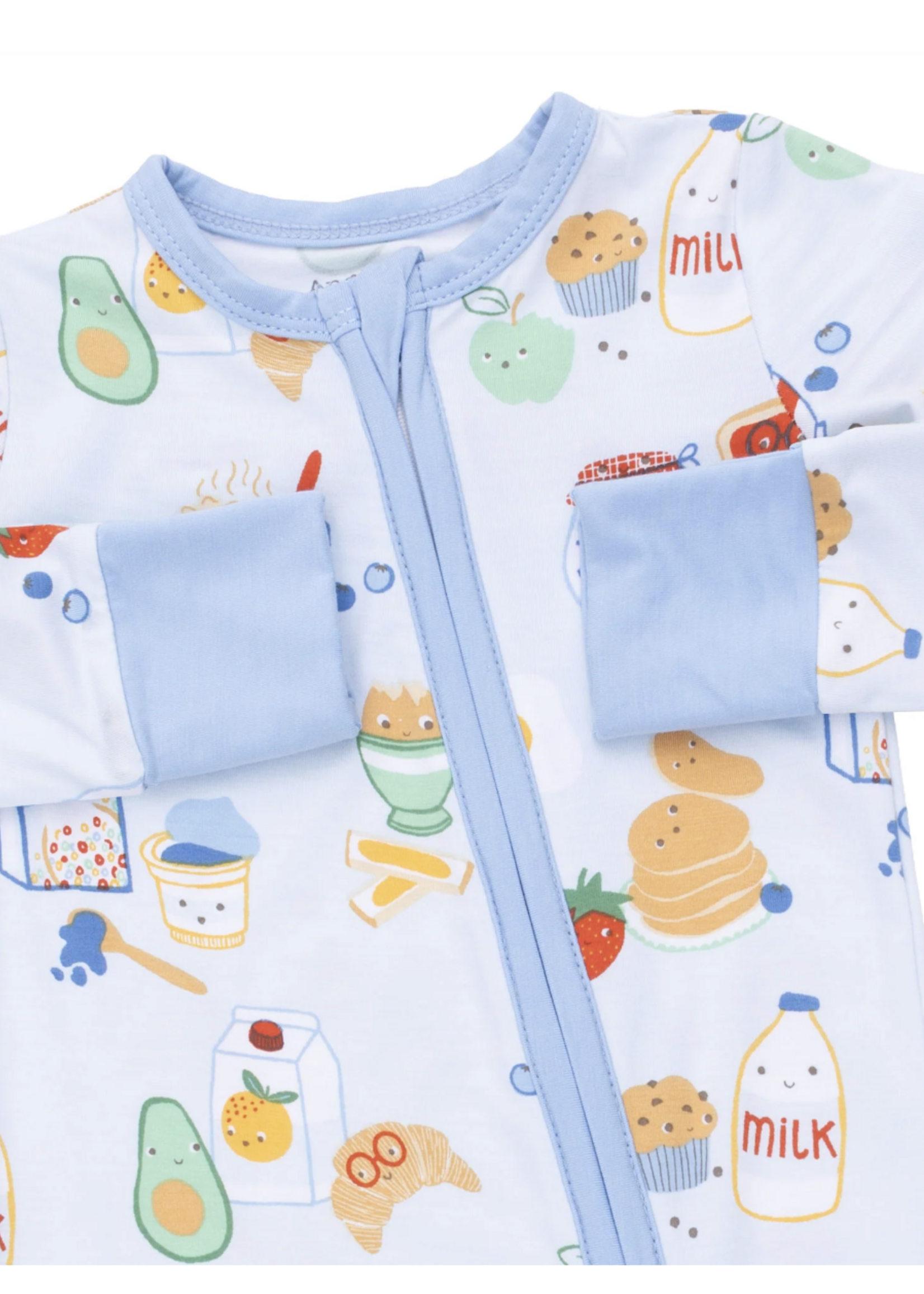 Angel Dear Breakfast Club Blue Convertible Romper