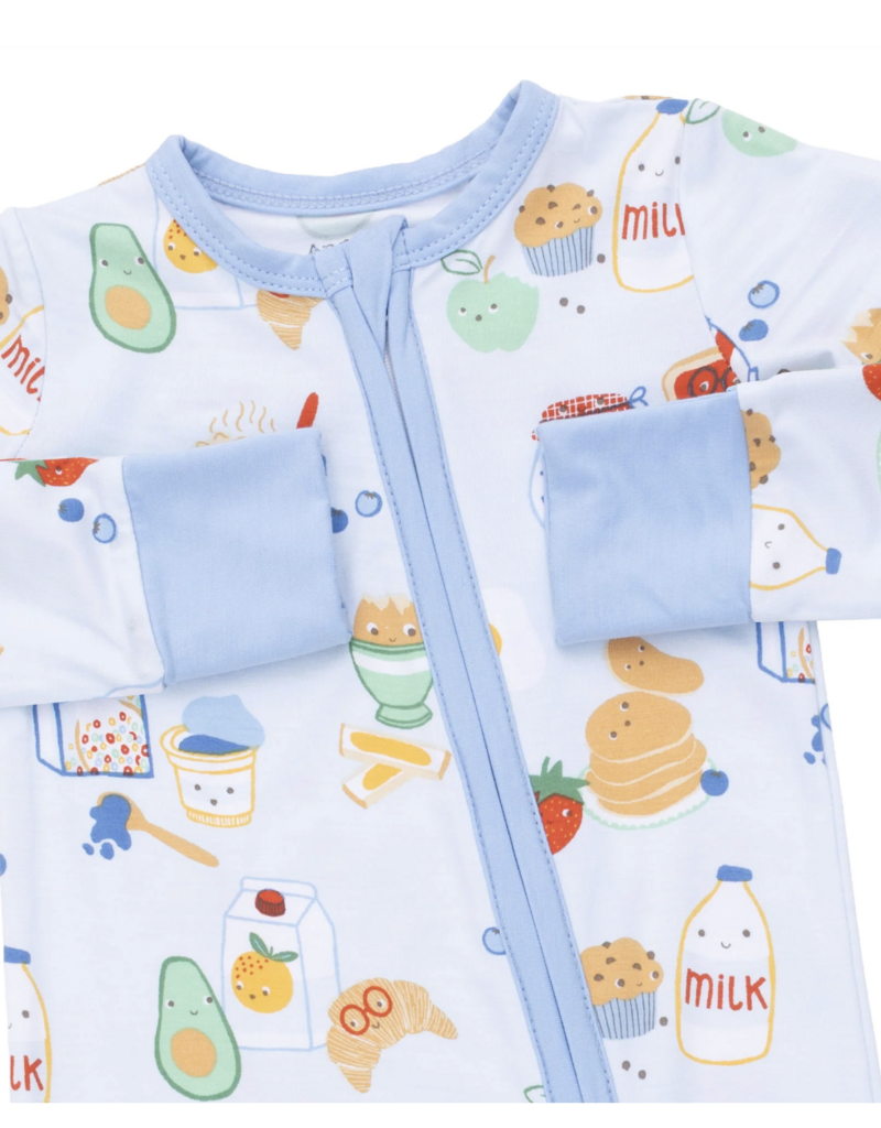 Angel Dear Breakfast Club Blue Convertible Romper