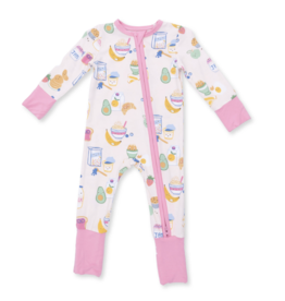 Angel Dear Breakfast Club Pink Convertible Romper