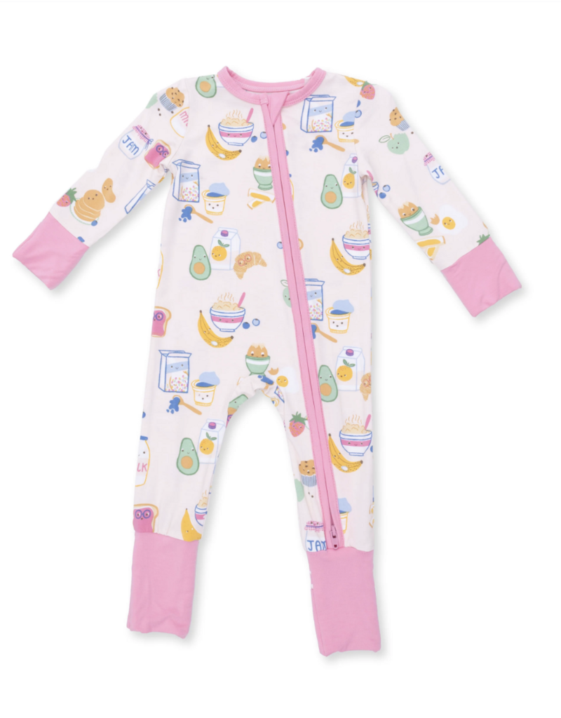 Angel Dear Breakfast Club Pink Convertible Romper