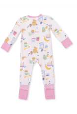 Angel Dear Breakfast Club Pink Convertible Romper