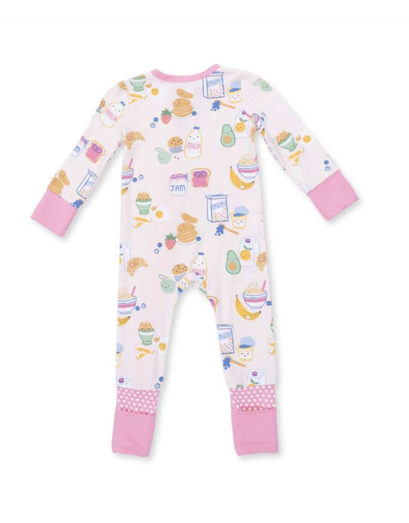 Angel Dear Breakfast Club Pink Convertible Romper