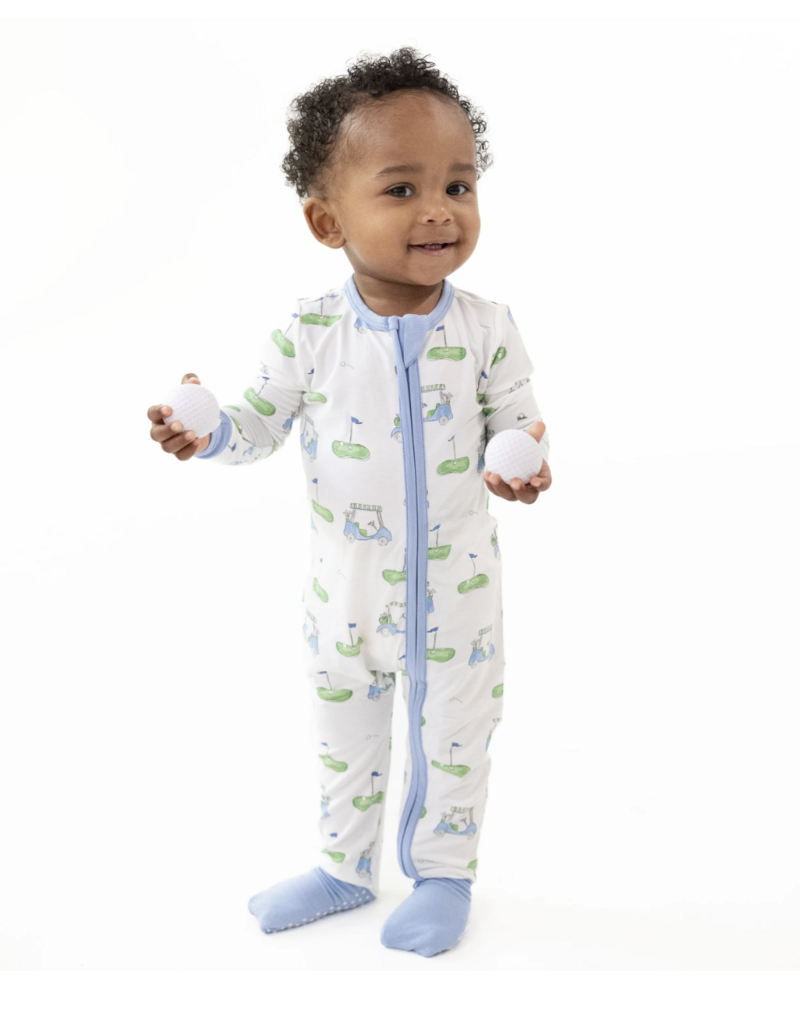 Angel Dear Golf Carts Blue Convertible Romper