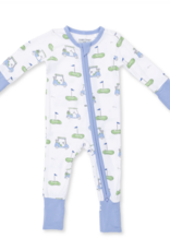 Angel Dear Golf Carts Blue Convertible Romper