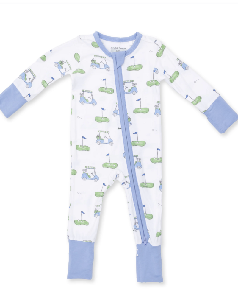 Angel Dear Golf Carts Blue Convertible Romper