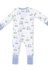 Angel Dear Golf Carts Blue Convertible Romper