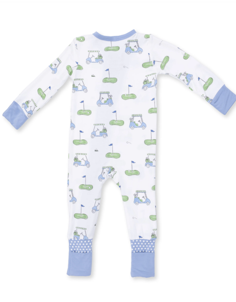 Angel Dear Golf Carts Blue Convertible Romper