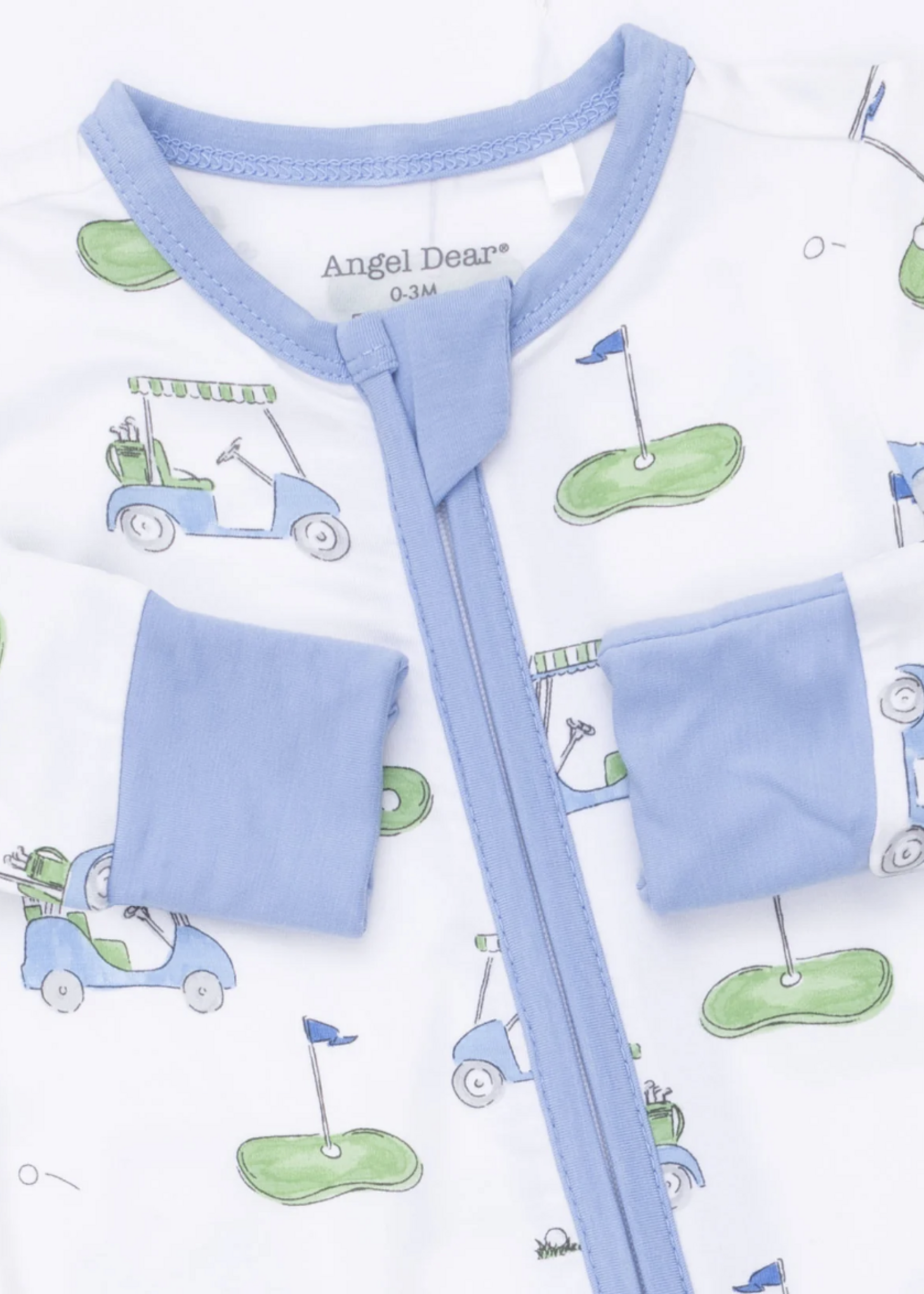 Angel Dear Golf Carts Blue Convertible Romper